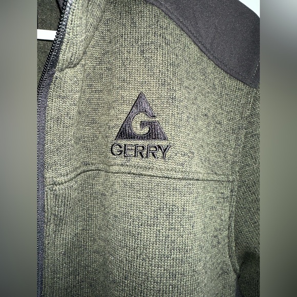 Gerry Men's full zip mix media jacket 100% polyester warm large logo - Picture 8 of 8